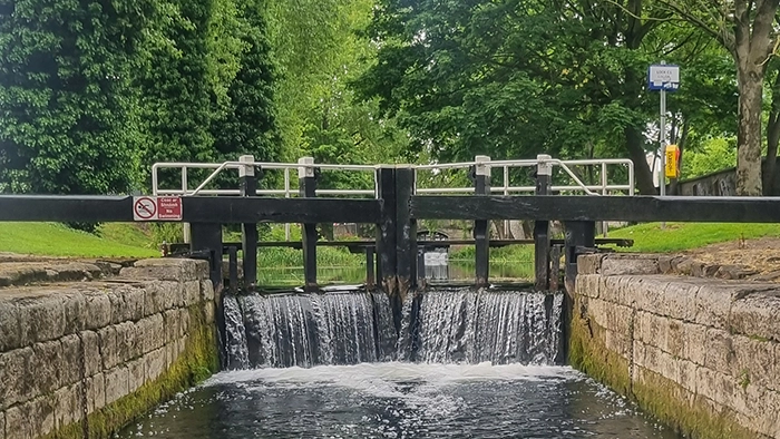 Essential remediation works on Grand Canal, at McKenney Bridge in Dublin