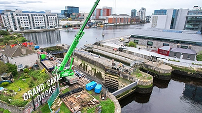 Picture of Camden Lock during restoration