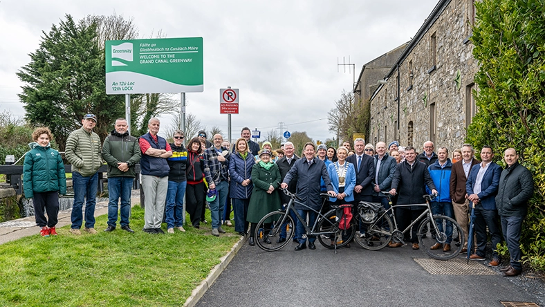 New section of the Grand Canal Greenway opens, marking a major step forward in enhancing sustainable travel.