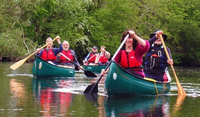 Guided canoeing tours