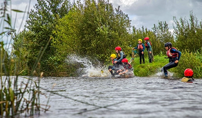 Guided kayaking and canoeing for groups of 4 or more.