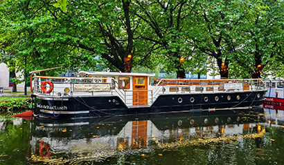 Dinner cruise on a barge